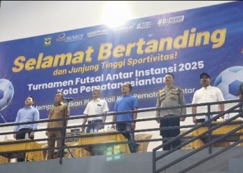 Pembukaan Turnamen Futsal Antar Instansi 2025 Polres Pematangsiantar Hadiri Sampaikan Pesan Kamtibmas.