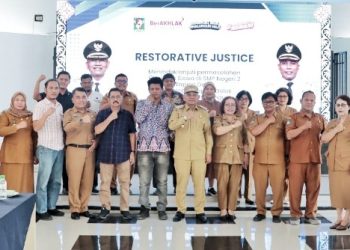 Bupati Simalungun Fasilitasi Permasalahan Guru & Siswa di SMP Negeri 2 Tapian Dolok Melalui Restorative Justice.