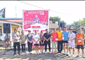 Polsek Tanah Jawa Sukses Amankan Marathon 5K HUT RI Ke - 80, Wujud Pelayanan Prima Untuk Kamtibmas Simalungun.
