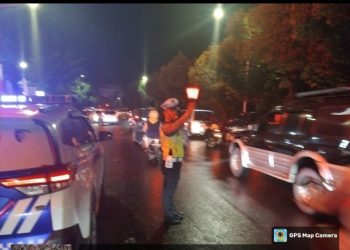 Guna Memelihara Kamtibmas & Kamseltibcar Lantas, Sat Lantas Polrs Pematangsiantar Laksanakan Blue Light Patrol.