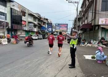 Meriahkan HUT Kemerdekaan RI Ke - 80, Polres Pematangsiantar Amankan Car Free Day & Fun Run.