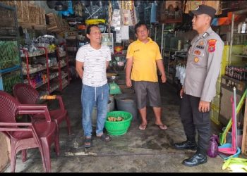Cegah Kebakaran di Kecamatan Siantar Barat, Sat Binmas Polres Pematangsiantar Sampaikan Himbauan Kamtibmas.