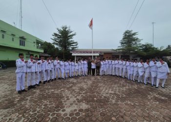 Polsek Bosar Maligas Sukses Pimpin Pengukuhan Paskibraka HUT RI Ke - 80, Wujud Komitmen Polres Simalungun Jaga Kamtibmas.