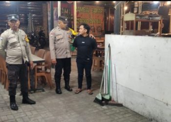 Cegah 3C & Premanisme, Polsek Siantar Selatan Laksanakan Blue Light Patrol di Pemukiman Warga.