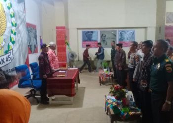 Polres Pematangsiantar Hadiri HUT Ke - 1 Pengurus Dewan Harian Cabang Badan Pembudayaan Kejuangan 45.