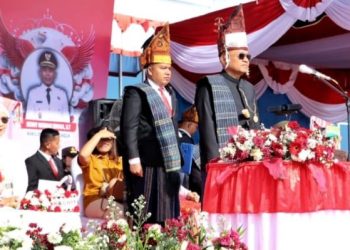 Upacara HUT Ke - 80 Kemerdekaan RI Tahun 2025 di Kabupaten Simalungun.