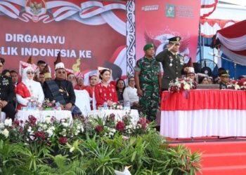 Upacara Penurunan Bendera HUT Ke - 80 Kemerdekaan RI Tahun 2025 di Kabupaten Simalungun Berjalan Khidmat & Lancar.