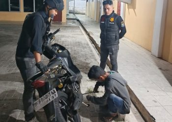 Patroli Hingga Subuh Polres Pematangsiantar Tindak Tiga Sepemotor Knalpot Brong.