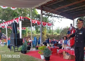 Polsek Tanah Jawa Sukses Gelar Upacara Aubade HUT RI Ke - 80, Perkuat Kamtibmas di Wilayah Simalungun.