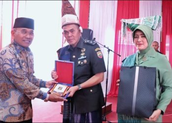 Bupati Simalungun Hadiri Acara Pisah Sambut Dandenpom I/1 Pematangsiantar.