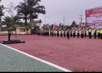 Upacara Hari Juang Polri 2025 di Simalungun Tingkatkan Semangat Kinerja Untuk Masyarakat.