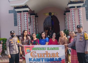 Melalui Minggu Kasih Curhat Kamtibmas Polsek Siantar Martoba Sampaikan Pesan Kamtibmas.