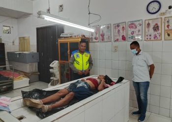 Sat Lantas Simalungun Cari Keluarga Korban Tabrak Lari : Wanita Tanpa Identitas Meninggal di Jalan Umum Nagori Dolok Kahean.