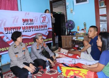Sambut Hari Jadi Polwan Ke - 77, Kapolres Pematangsiantar Bersama Polwan Gelar Anjangsana.