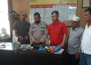 Polsek Tanah Jawa Polres Simalungun Berhasil Tangkap Pencuri Kotak Infak Masjid Asy Syuhada.