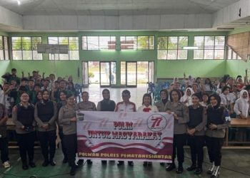 Polwan Polres Pematangsiantar Laksanakan Police Go To School Sambut Hari Jadi Polwan Ke - 77.