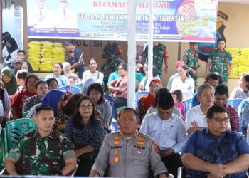 Sinergitas Polri-TNI-Pemkab Simalungun Dukung Gerakan Pangan Murah Nasional Peringati HUT RI Ke - 80.