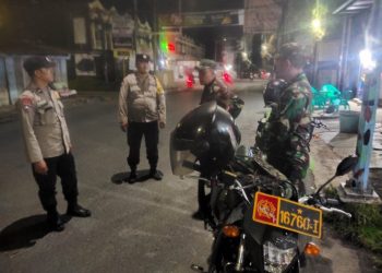 Polsek Siantar Marihat Patroli Gabungan Bersama Koramil 03/SS.