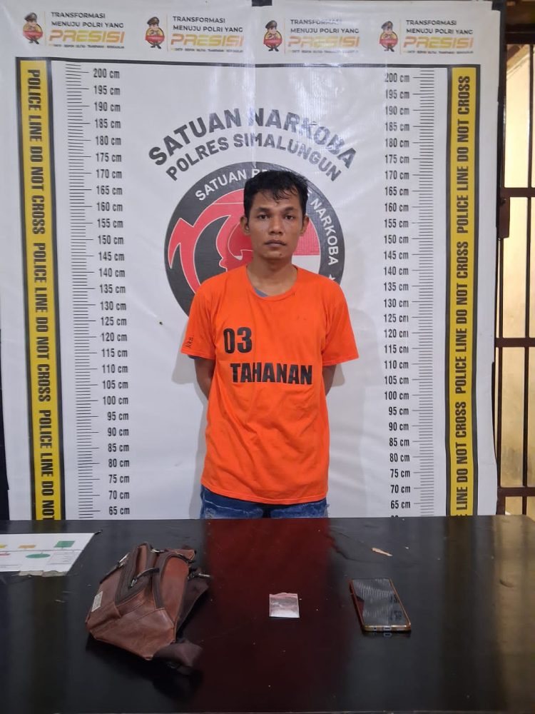 Sat Narkoba Polres Simalungun Beraksi Lagi, Bongkar Bandar Sabu 1,36 Gram di Tano Habonaron Do Bona.