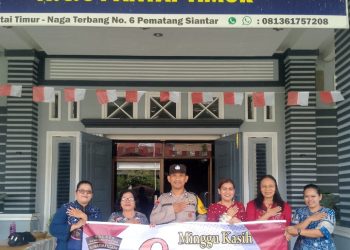 Polsek Siantar Timur Gelar Minggu Kasih Curhat Kamtibmas di Gereja GBI NCC.