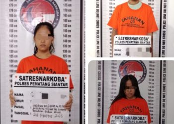 Tiga Orang Pemilik Barang Haram Berhasil Di Ciduk Sat Narkoba Polres Pematangsiantar.