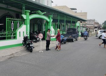 Amankan Ibadah Sholat Jumat, Polsek Siantar Utara Laksanakan Patroli.