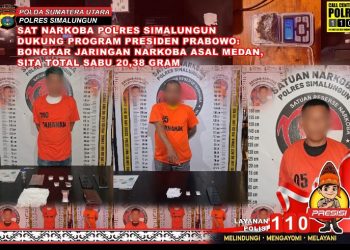 Bandar Narkoba Asal Kota Medan Tidak Berkutik Ditangkap Sat Narkoba Polres Simalungun Dengan Sabu 17,98 Gram.