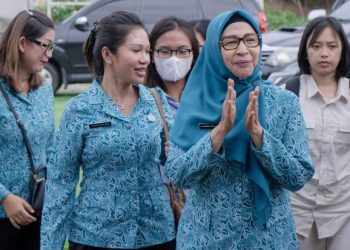 Tim Monitoring TP PKK Provinsi Sumut Tinjau Nagori & Kecamatan Percontohan di Kabupaten Simalungun.