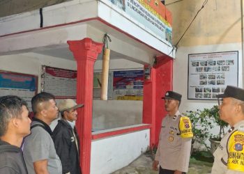 Berikan Edukasi, Polsek Siantar Selatan Laksanakan SALING di Pos Kamling.