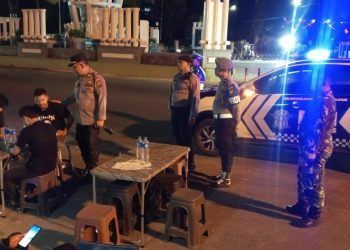 Polres Pematangsiantar Patroli Skala Besar Pada Kamis Malam, Situasi Kamtibmas Kondusif.