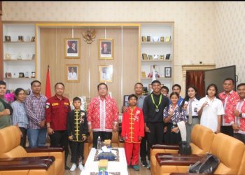 Wali Kota Wesly Silalahi, SH, MKn Terima Audiensi Pengurus & Atlet Wushu Kungfu Naga Sakti Siauw Lim Sie.