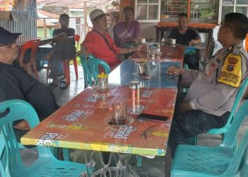 Polsek Siantar Martoba Sampaikan Pesan Kamtibmas & Call Center 110 di Gang Air Bersih.