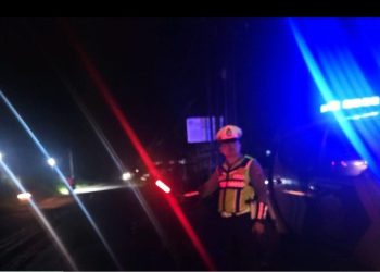 Pengabdian Tanpa Batas, Sat Lantas Polres Simalungun Gelar Blue Light Patrol Demi Keamanan Malam Hari.