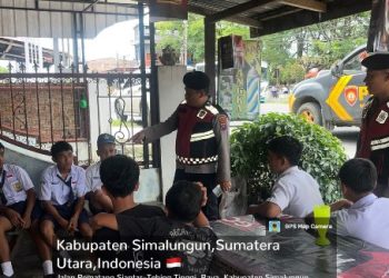 Sat Samapta Polres Simalungun Gelar Patroli Perintis Presisi, Berikan Edukasi Anti Narkoba Kepada Pelajar.