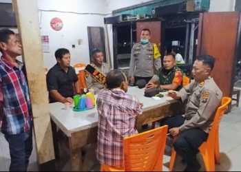 Polsek Silau Kahean Gelar Sambang Dialogis, Cegah Praktik Judi di Warung Warga.