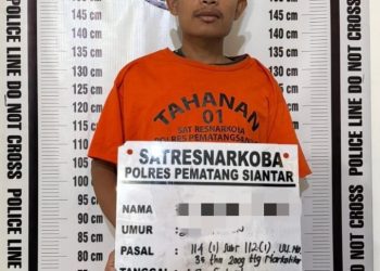 Diduga Pengedar Sabu, HRS Diamankan Polres Pematangsiantar.