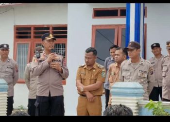 Polsek Tanah Jawa Amankan Aksi Damai Masyarakat Tangga Batu Bersatu.