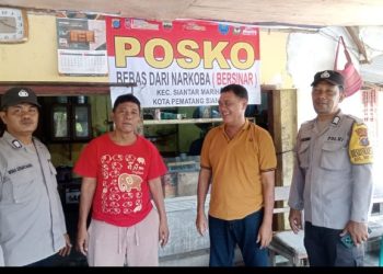Ciptakan Generasi Muda Yang Unggul Tanpa Narkoba, Polsek Siantar Marihat Patroli KBN Jalan Pisang.