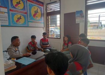 Polsek Tanah Jawa Berikan Bimbingan Komprehensif Kepada Siswa PKL SMK Nusantara.