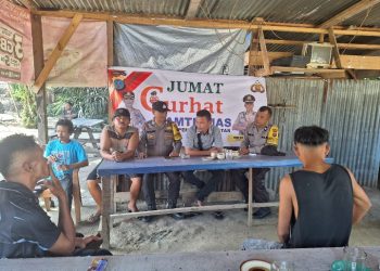Polsek Siantar Marihat Jumat Curhat Kamtibmas Kepada Masyarakat Dusun Hutabagasan.