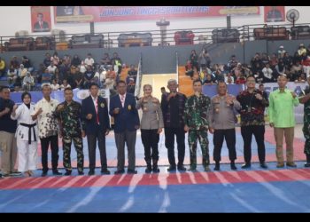 Pembukaan Kejuaraan Karate Cup Tahun 2025, Kapolres Pematangsiantar Junjung Sportivitas.
