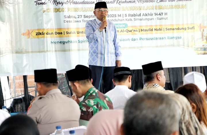 Bupati Simalungun bersama Wakil Bupati Hadiri Haul Ke - 16 Tuan Guru Batak Syekh Abdurrahman Rajagukguk QS, Doa Keselamatan Bangsa Menggema di Serambi Babussalam.