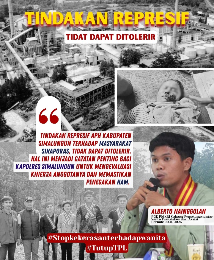 TPL & Masyarakat Sihaporas Berkonflik, PMKRI Pematangsiantar : HAM Kelompok Rentan Dicabuli.