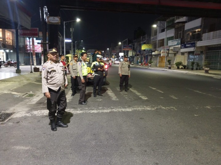 KRYD Hingga Subuh, Polres Pematangsiantar Tindak 7 Sepedamotor Knalpot Brong.