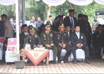 Kapolres Simalungun Dampingi Kapolda Sumut Hadiri Upacara Hari Kesaktian Pancasila di Tugu Letda Sujono.