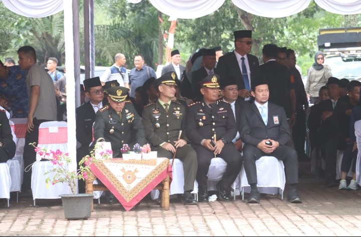 Kapolres Simalungun Dampingi Kapolda Sumut Hadiri Upacara Hari Kesaktian Pancasila di Tugu Letda Sujono.