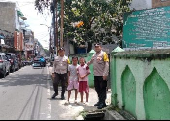 Berikan Rasa Aman & Nyaman Sholat Jumat, Polsek Siantar Selatan Patroli Mesjid.