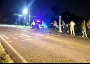 Walau Hari Minggu Tetap Bekerja, Sat Lantas Polres Simalungun Gelar Blue Light Patrol Cegah Kecelakaan & Balap Liar.