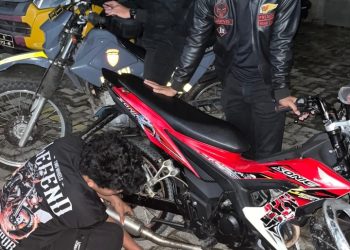 Tekan Gangguan Kamtibmas Malam Hari, Polres Pematangsiantar Tindak 5 Sepedamotor Knalpot Brong.