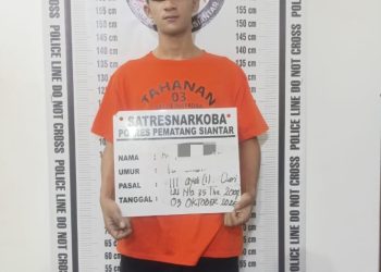 Sat Narkoba Polres Pematangsiantar Tangkap AS Miliki Ganja 29,46 Gram.